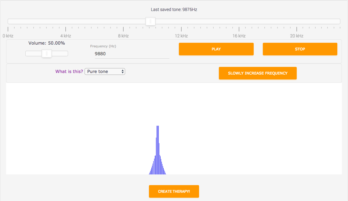 Online hearing test tone generator upmzaer